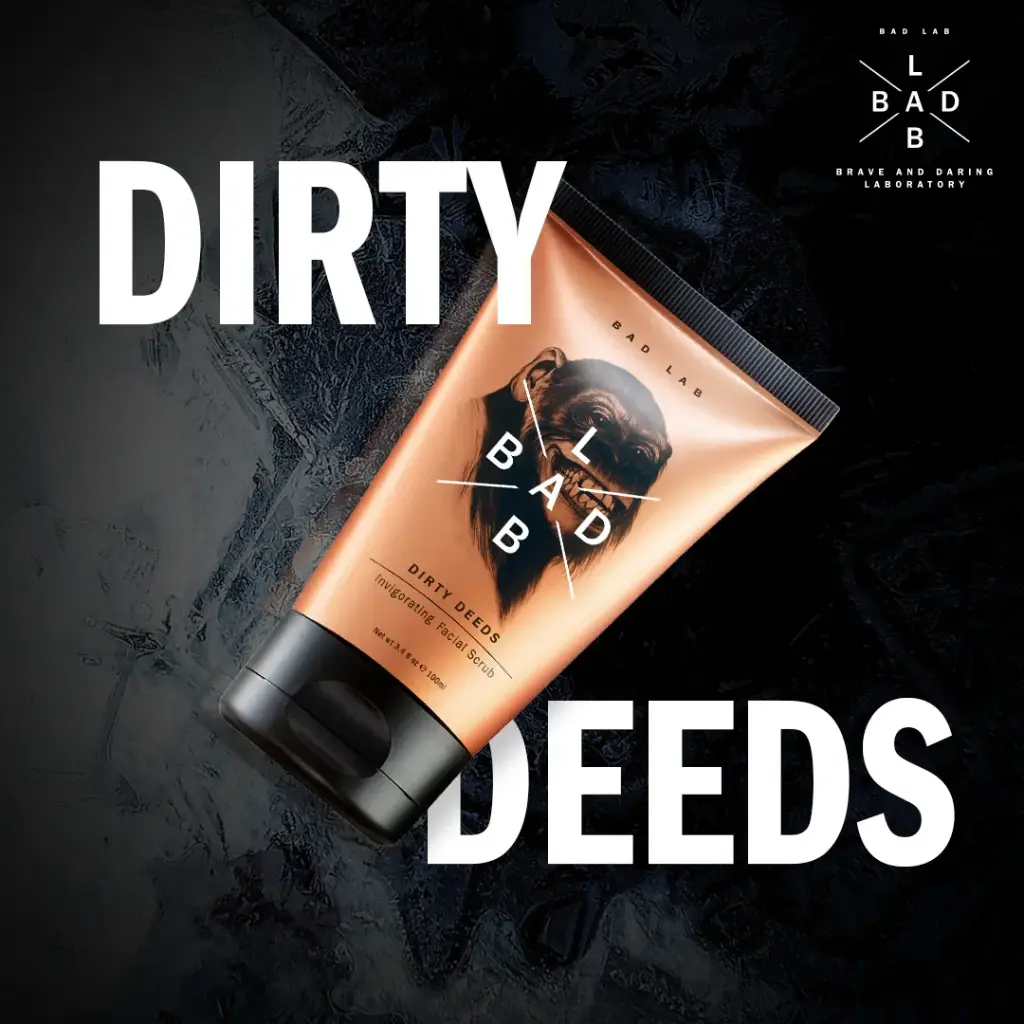 Bad Lab Dirty Deeds Invigorating Facial Scrub for Men | 100 ml