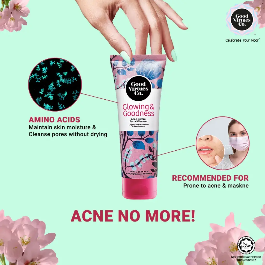 Good Virtues Co. Acne Control Facial Cleanser with Japanese AcneBusters Complex | 100ml