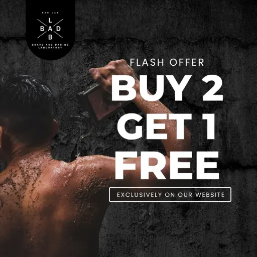 Buy 2 Get 1 Free on ALL Bad Lab Shower Gels