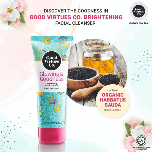 [9555723800006] Good Virtues Co. Brightening & Hydrating Facial Cleanser | 100ml