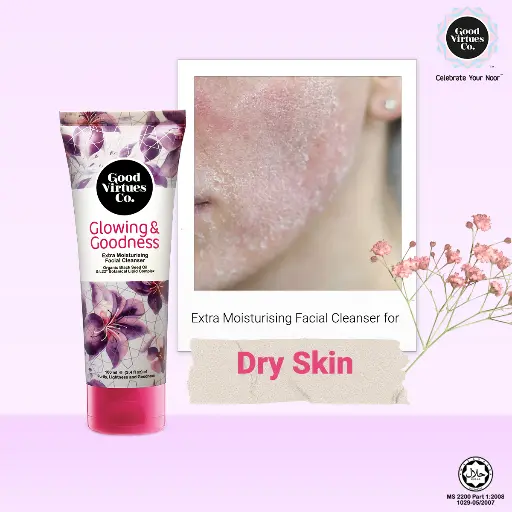 [9555723801188] Good Virtues Co. Extra Moisturising Facial Cleanser with L22® Lipid Complex | 100ml