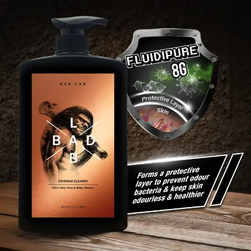 Bad Lab 3-in-1 Classic Caveman Cleaner for Face, Body & Hair | From 400ml