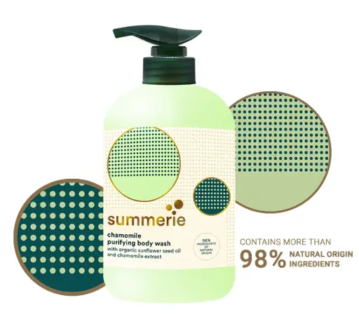 Summerie Chamomile Body Wash for Women | Calming & Soothing